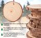 Wood Slices, 30PCS 3.1''-3.5''Natural Wooden Christmas Ornaments Kit Unfinished Wooden Circles with Pre-Drilled Hole, Acrylic Paint, Diamonds, DIY Craft for Kids Adults Holiday Decor